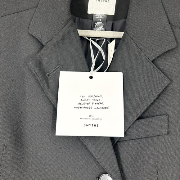 NWT Smythe 20th Anniversary Black Asymmetrical Blazer Jacket - Picture 6 of 6
